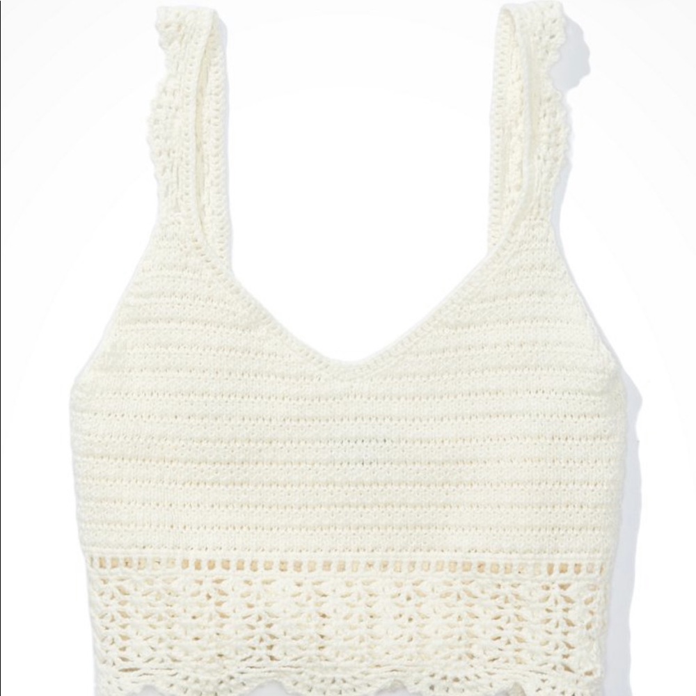 American Eagle Crochet Crop Top